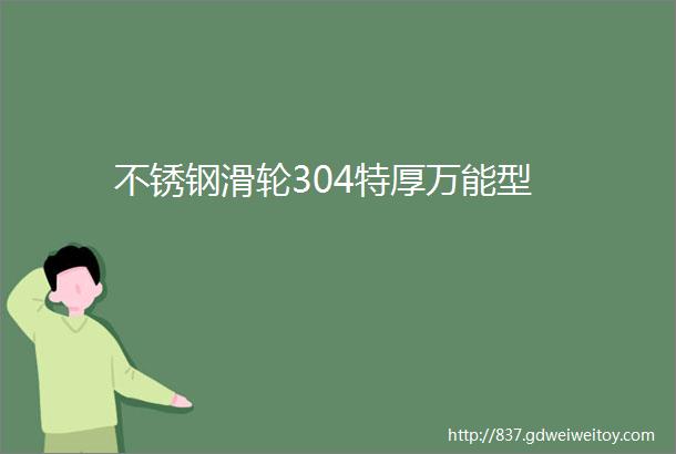 不锈钢滑轮304特厚万能型